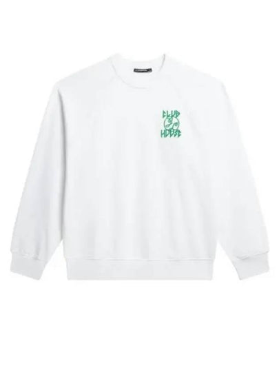 Callan Printed Crewneck Sweater White - J.LINDEBERG - BALAAN 2