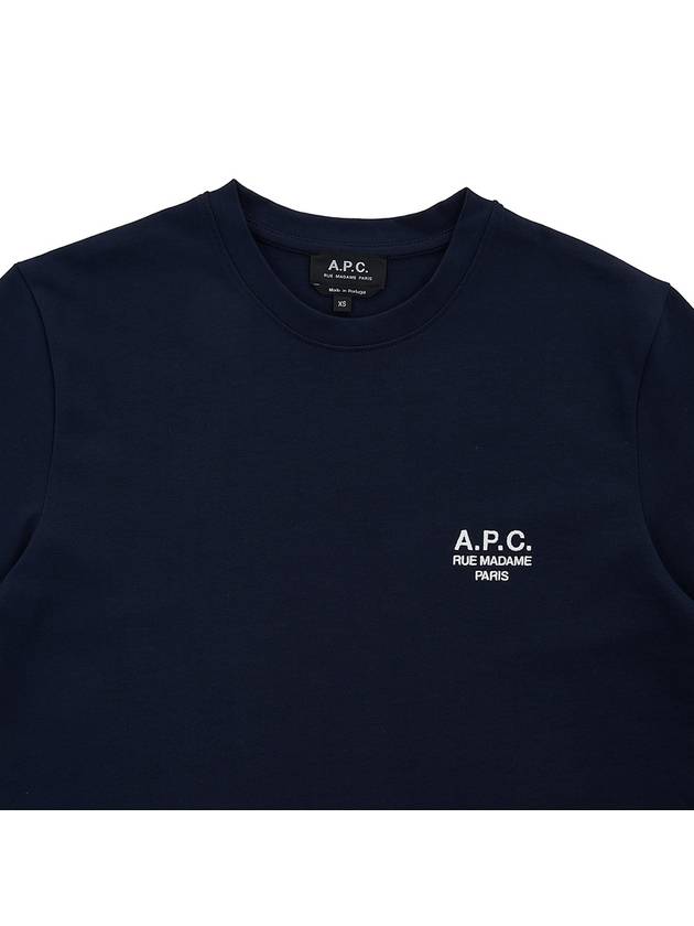 Raymond Short Sleeve T-shirt Navy - A.P.C. - BALAAN 4