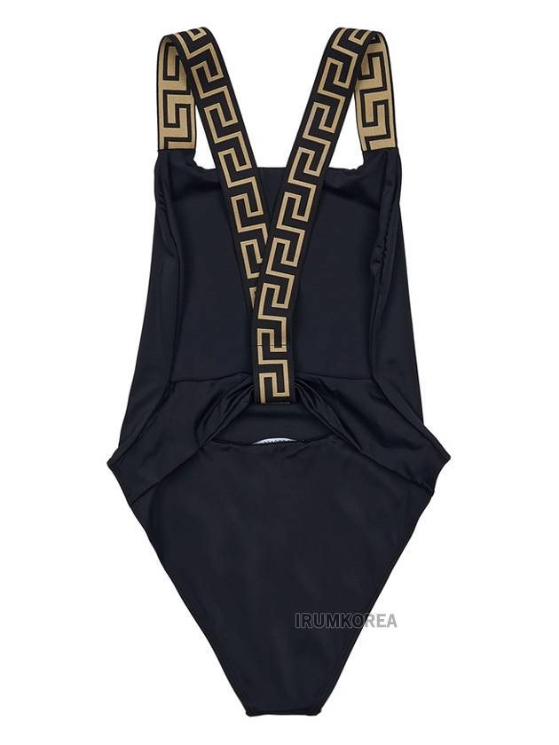 Greca Border One Piece Swimsuit Black - VERSACE - BALAAN 3