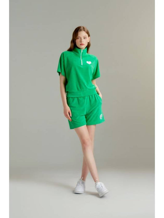 Give Me Buddy Terry Short Pants Green - GOXO - BALAAN 2