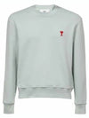 Small Heart Logo Sweatshirt Mint Green - AMI - BALAAN 2