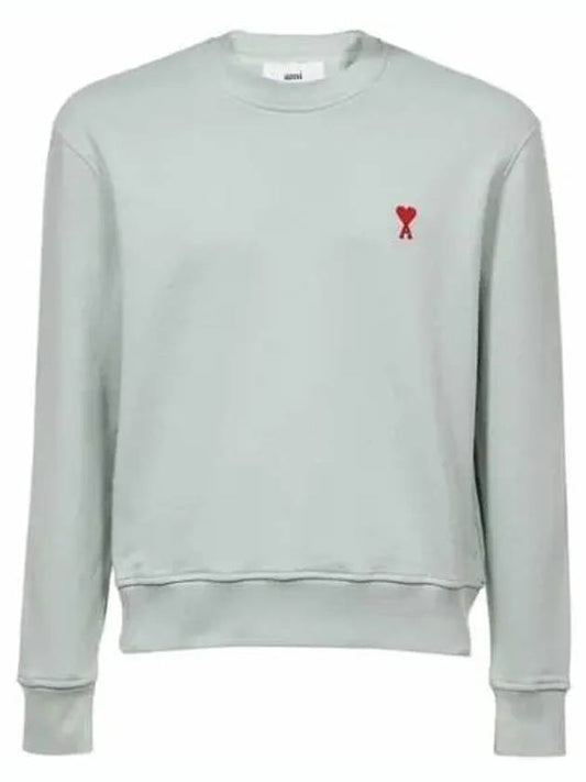 Small Heart Logo Sweatshirt Mint Green - AMI - BALAAN 2