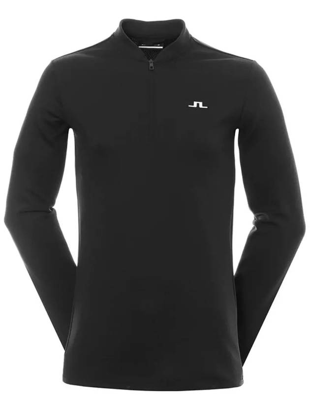 Tech Bridge Layer Half Zip Up Long Sleeve T-Shirt Black - J.LINDEBERG - BALAAN 2