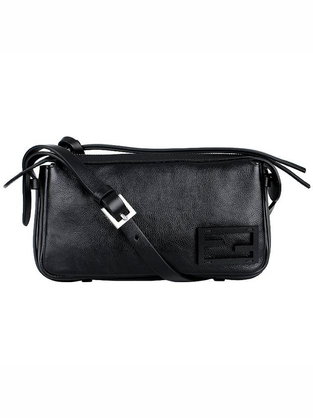 Simply Mini Leather Shoulder Bag Black - FENDI - BALAAN 3