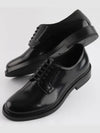 Brushed Leather Derby Nero - PRADA - BALAAN 3