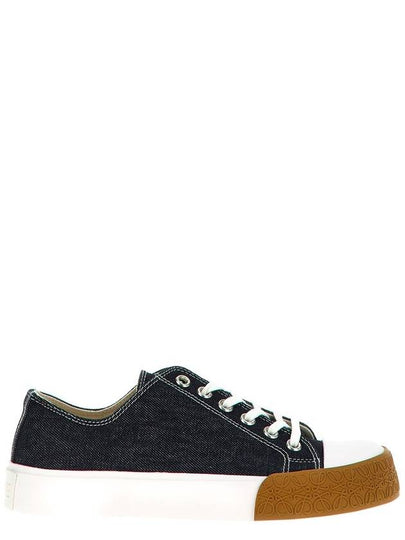 Bloc Denim Low Top Sneakers Raw Denim - LOEWE - BALAAN 2