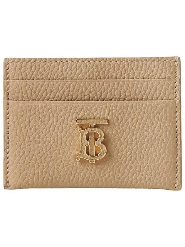 TB Grainy Leather Card Wallet Haute Beige - BURBERRY - BALAAN 3