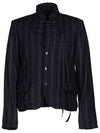 reversible padded stripped jacket - ANN DEMEULEMEESTER - BALAAN 7