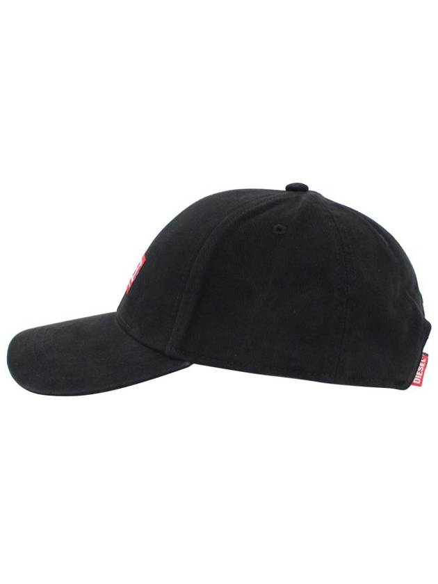 Corry Jacq Wash Logo Patch Base Ball Cap Black - DIESEL - BALAAN 3