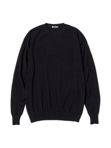 Sweater A24SP01YW Navy DARK - AURALEE - BALAAN 1