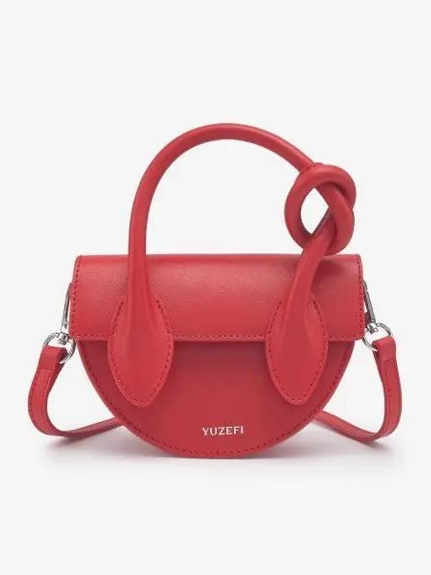 Mini Pretzel Cross Bag Red YUZRS23HBMPRZ41 - YUZEFI - BALAAN 1