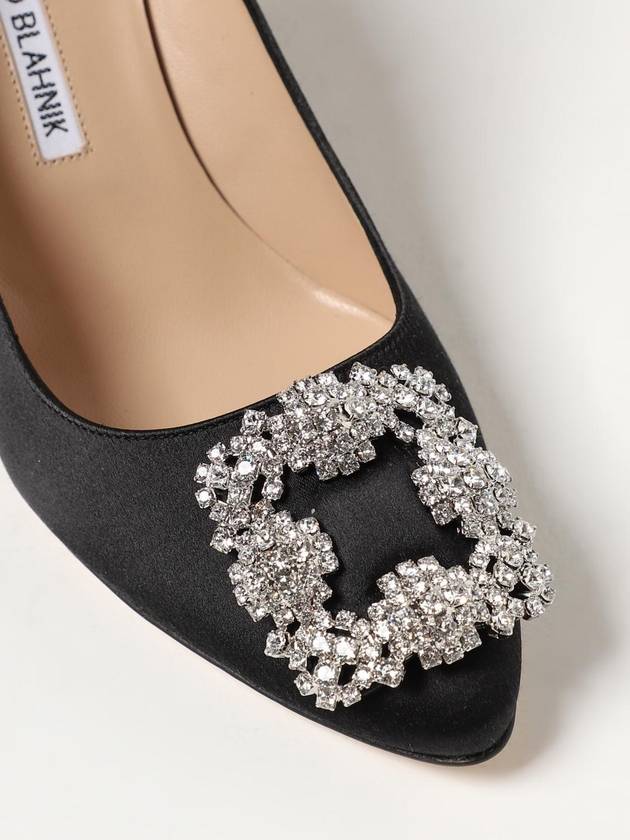 Manolo Blahnik Hangisi pumps in satin with broche - MANOLO BLAHNIK - BALAAN 4