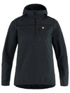 Women's Bergtagen Stretch Half Zip Jacket Black - FJALL RAVEN - BALAAN 1