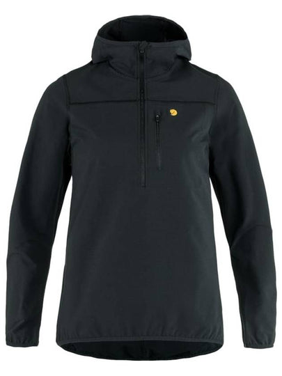 Women's Bergtagen Stretch Half Zip Jacket Black - FJALL RAVEN - BALAAN 2