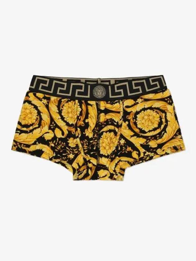 Men's Pattern Print Boxer Briefs Yellow - VERSACE - BALAAN 2