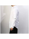 Stitched Slim Hidden Button Classic Long Sleeve Shirt White - MAISON MARGIELA - BALAAN.