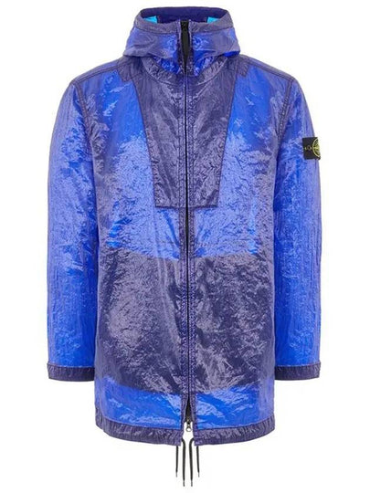 Logo Shell Hooded Parka 7615705Q2 V0022 Ultramarine Blue - STONE ISLAND - BALAAN 2