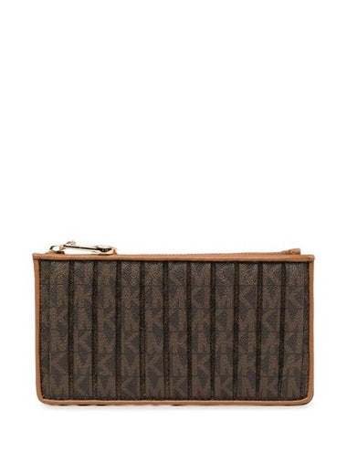 Jet Set Charm Canvas Long Wallet Brown - MICHAEL KORS - BALAAN 1