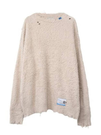 Brush Cotton Knit Top Beige - MAISON MIHARA YASUHIRO - BALAAN 2