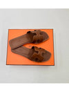 Oran Calfskin Slippers Gold Piqures Ecrues - HERMES - BALAAN 2