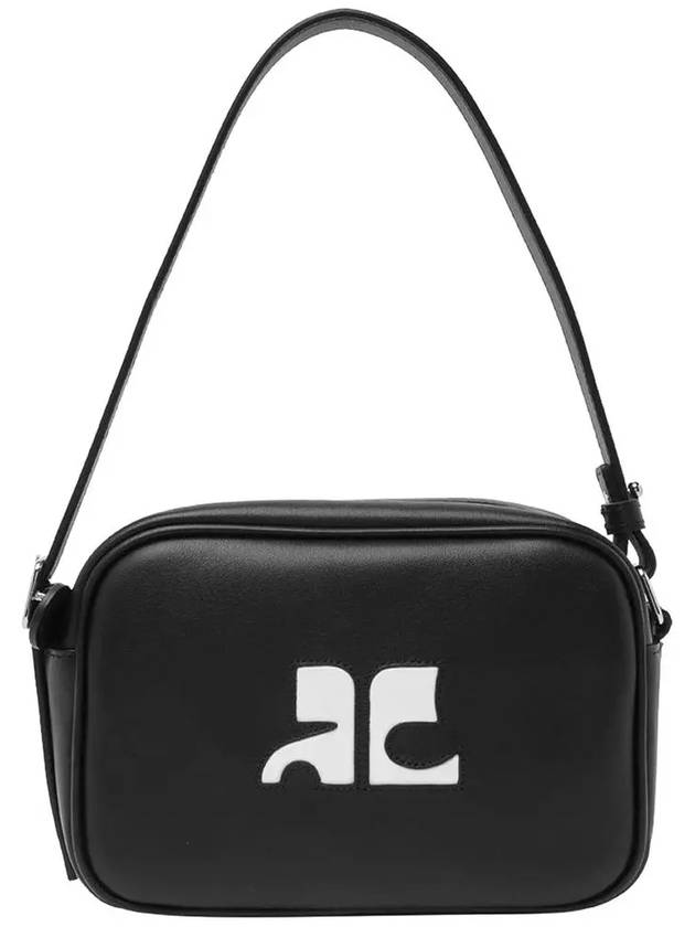 Leather Top Handle Cross Bag Black - COURREGES - BALAAN 3