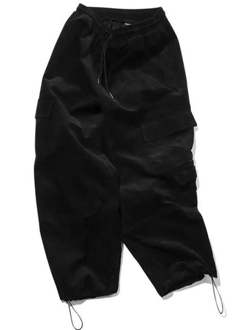 Corduroy Wide Over Cargo Pants Black - CPGN STUDIO - BALAAN 1