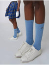 AU42AS09 Cushion Crew Socks Light Blue - ATHPLATFORM - BALAAN 1