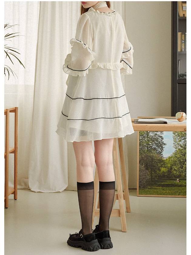 Cloud Nine Tie Set Mini Dress - MICANE - BALAAN 4