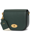 Small Darley Satchel Silky Calf Shoulder Bag Green - MULBERRY - BALAAN 3