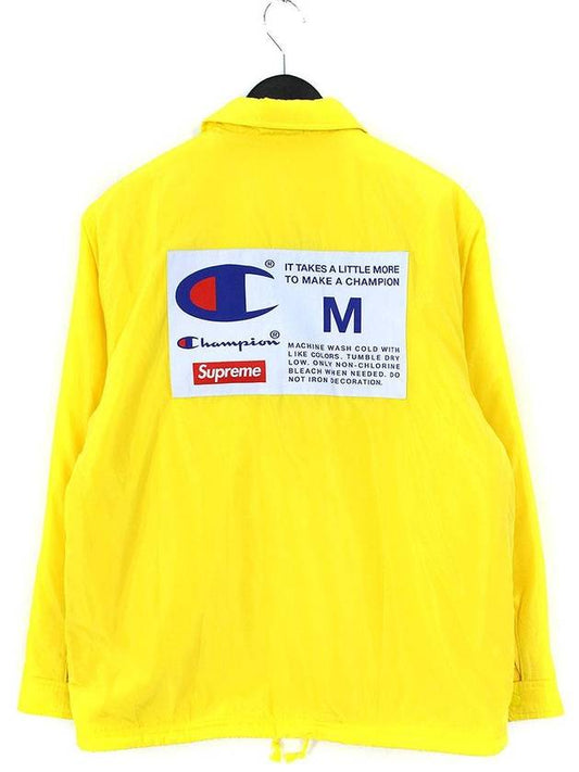 Champion Label Coaches Jacket Yellow - SUPREME - BALAAN 1