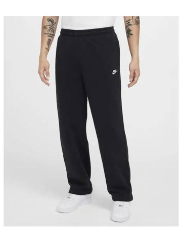 Club Fleece Bungee Pants M Black White FZ0810 010 - NIKE - BALAAN 1