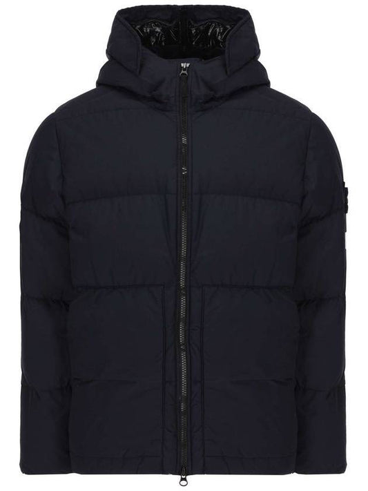 Naslan Light Watro Down Hooded Padded Navy - STONE ISLAND - BALAAN 1