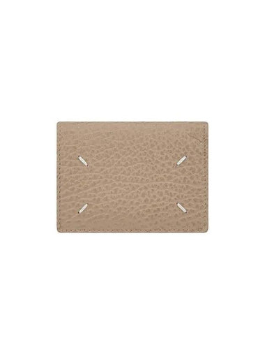 Envelope pocket leather wallet burgundy - MAISON MARGIELA - BALAAN 1