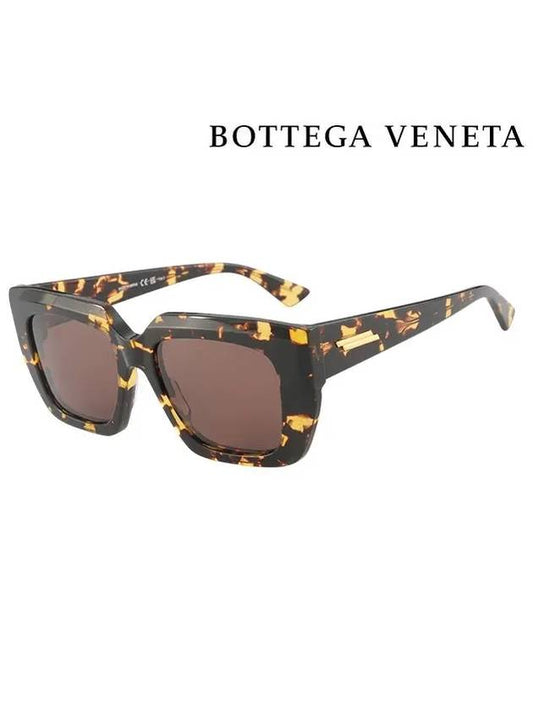Eyewear Leopard Square Sunglasses Brown - BOTTEGA VENETA - BALAAN 2