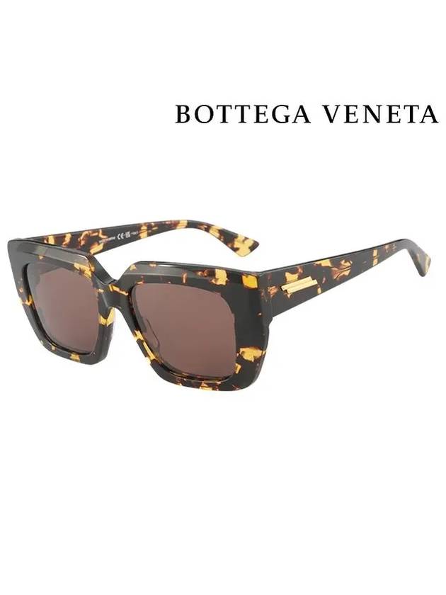 Eyewear Square Sunglasses Brown Brown Havana - BOTTEGA VENETA - BALAAN 3