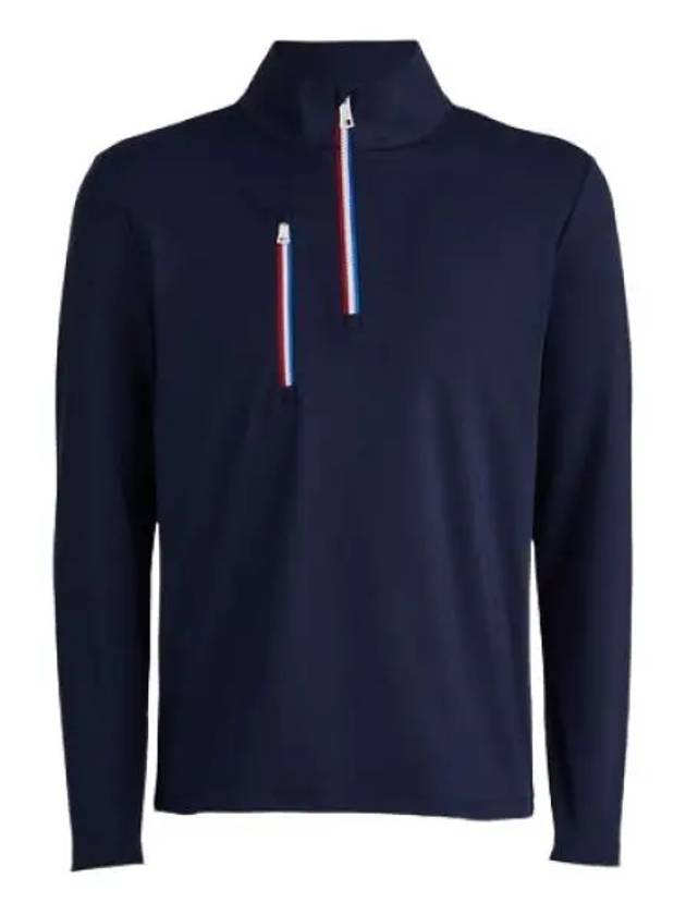 Men's Golf Daytona Tech Interlock Slim Fit Pullover Long Sleeve T-Shirt Navy - G/FORE - BALAAN 2