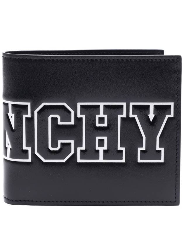 Embossed Big Logo Half Wallet Black - GIVENCHY - BALAAN 2