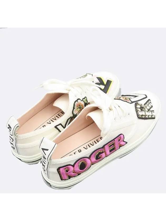 RVW40328340 White Color Women s Call Me Sneakers Size 37 - ROGER VIVIER - BALAAN 5