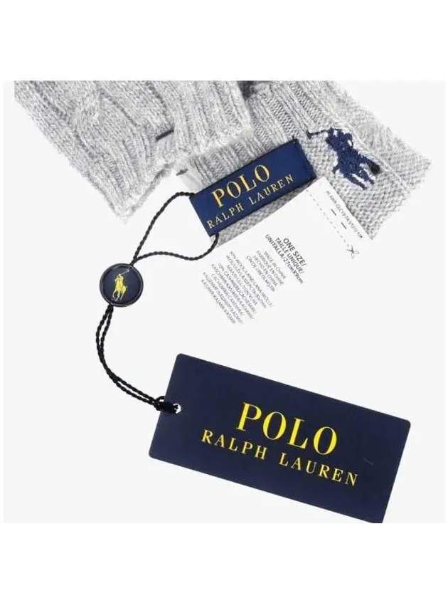 WC0638 057 Pony Cable Knit Gloves - POLO RALPH LAUREN - BALAAN 5