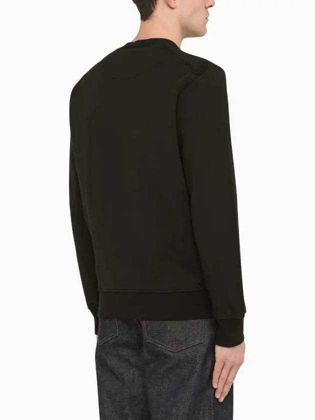 Wappen Patch Crew Neck Sweatshirt Black - STONE ISLAND - BALAAN 5