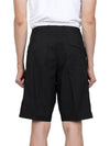 Light Stretch Cotton Bermuda Shorts Black - STONE ISLAND - BALAAN 6