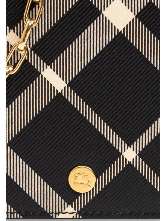 Check Chain Strap Cross Bag Black - BURBERRY - BALAAN 7