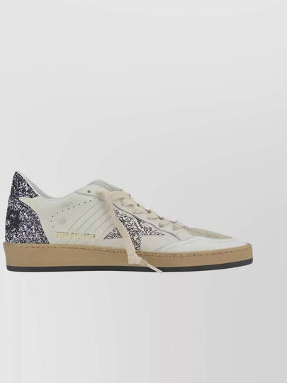 Ball Star Glitter Leather Low Top Sneakers White - GOLDEN GOOSE - BALAAN 2