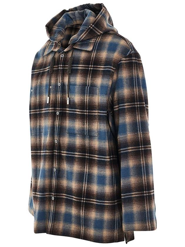 Cotton hooded checked shirt - WOOYOUNGMI - BALAAN 2