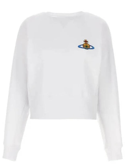 Athletic Cropped Sweatshirt White - VIVIENNE WESTWOOD - BALAAN 2