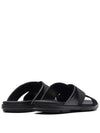 nylon tape cross sandals black - PRADA - BALAAN 6