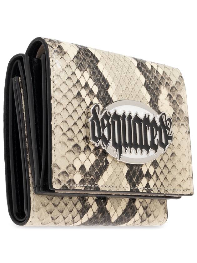 Dsquared2 Wallet With Logo, Women's, Cream - DSQUARED2 - BALAAN 4