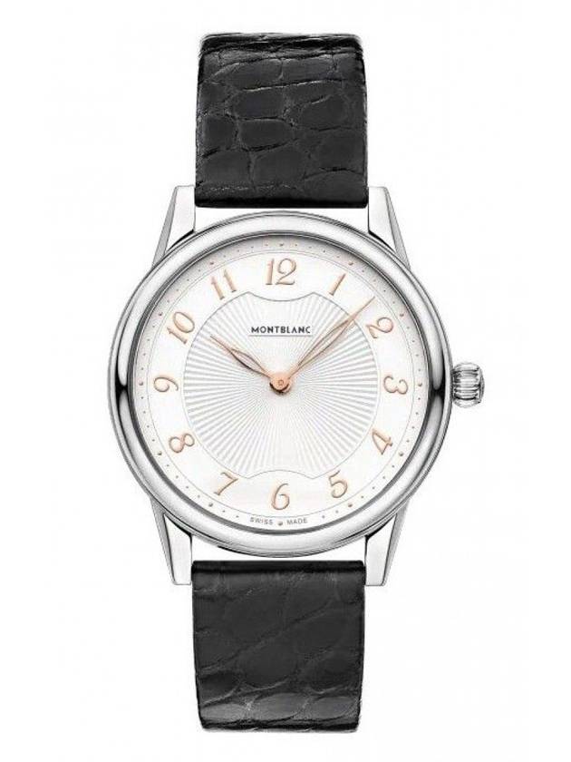 Boheme Quartz Dial Leather Watch Black White - MONTBLANC - BALAAN 1