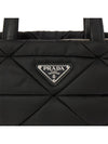 Triangle Logo Re-Nylon Padded Tote Bag Black - PRADA - BALAAN 9