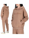 Women s Saforet Logo Hooded Sweatshirt Camel 2429946031600 004 - MAX MARA - BALAAN 2